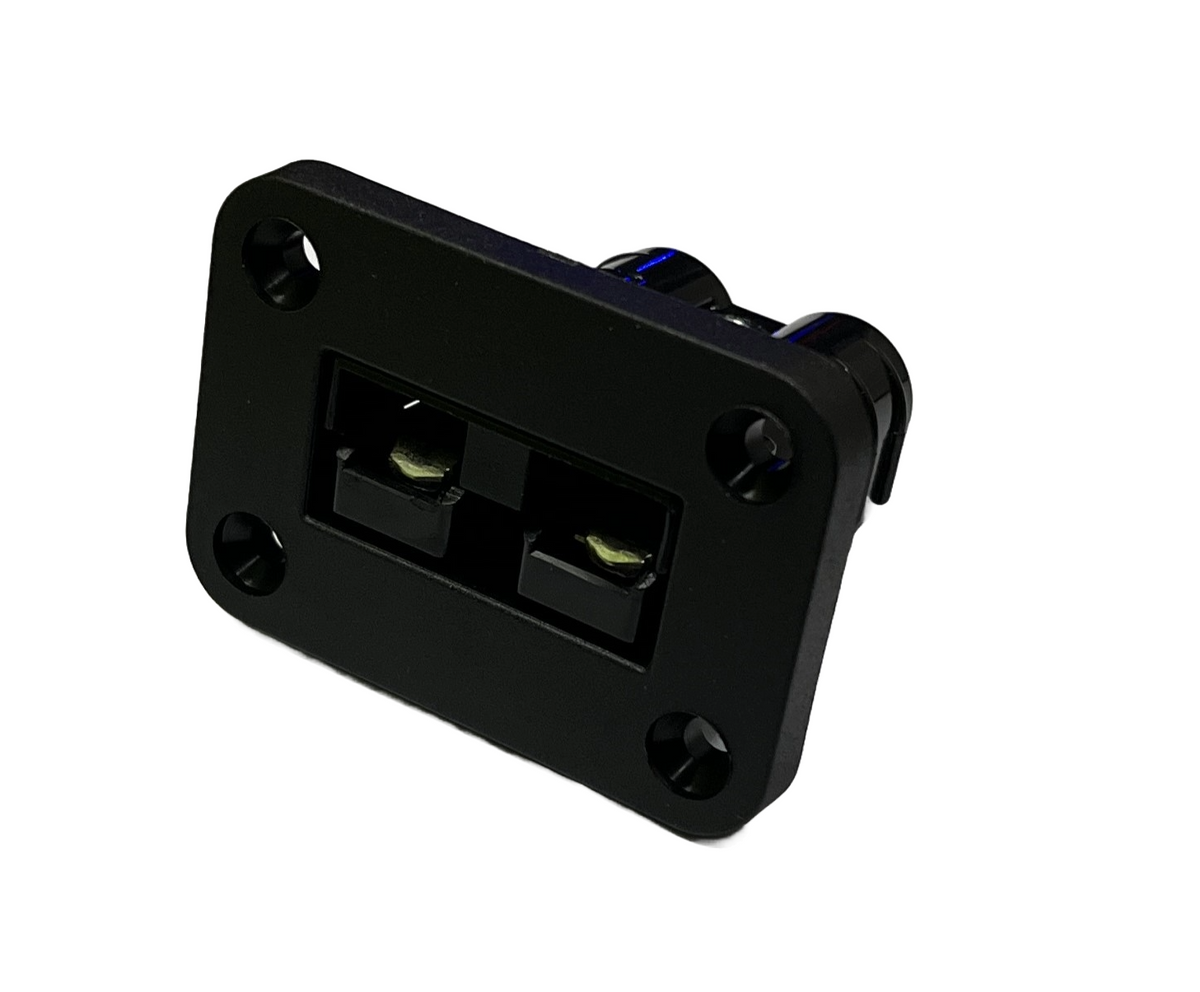 50 Amp Brad Harrison Equivalent Plug with Black Flush Mount Plastic Bracket