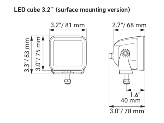 HELLA BLACK MAGIC 3.2″ LED CUBE Set| SPOT Version