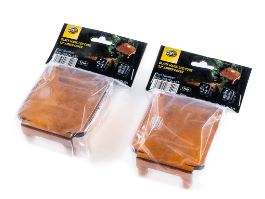 HELLA BLACK MAGIC 3.2″ CUBE SET COVERS (AMBER)
