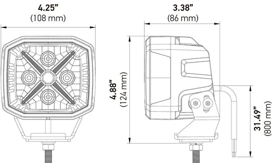 HELLA X-TREME XT-4C COMBO BEAM 4.3 inch