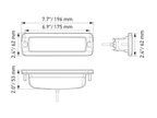HELLA BLACK MAGIC 6.2″ LED MINI LIGHTBAR | Flush Mount | FLOOD Version
