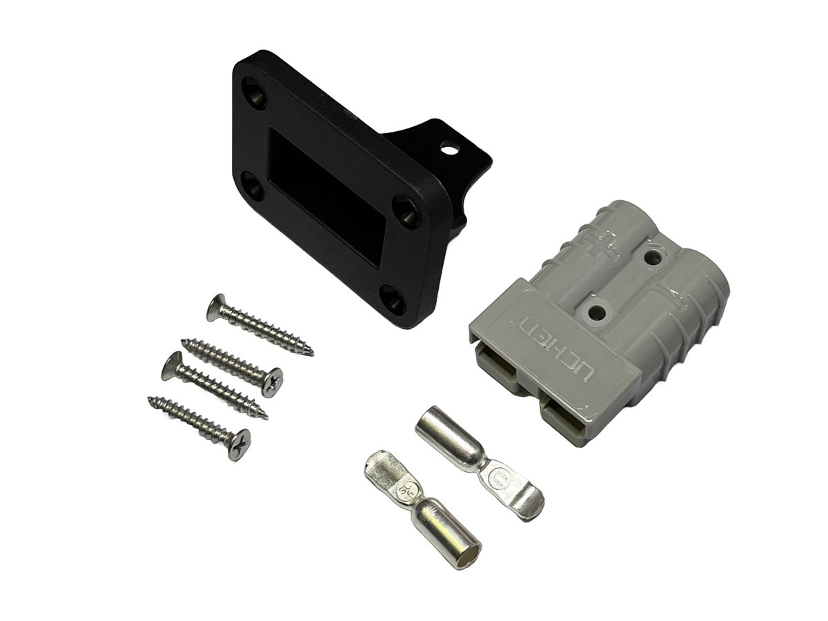 50 Amp Brad Harrison Equivalent Plug with Black Flush Mount Plastic Bracket