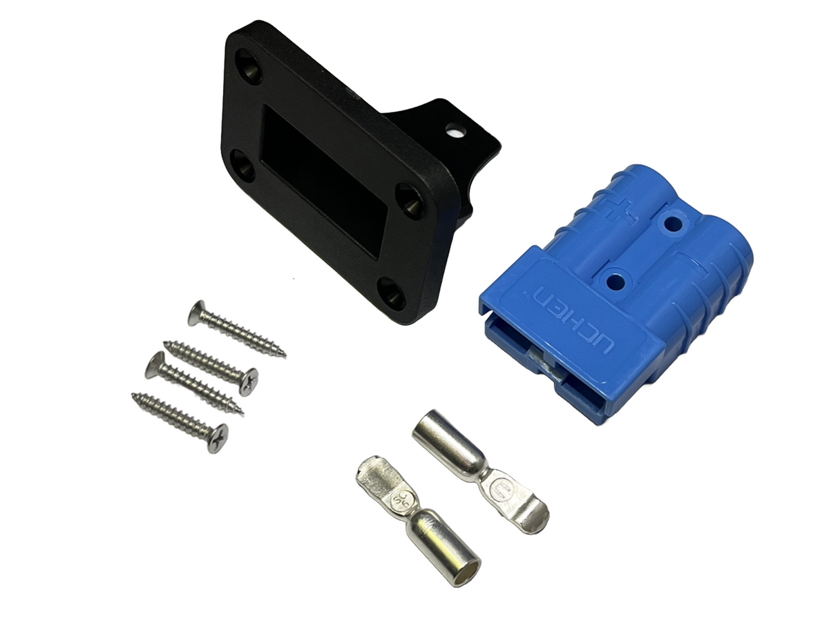 50 Amp Brad Harrison Equivalent Plug with Black Flush Mount Plastic Bracket