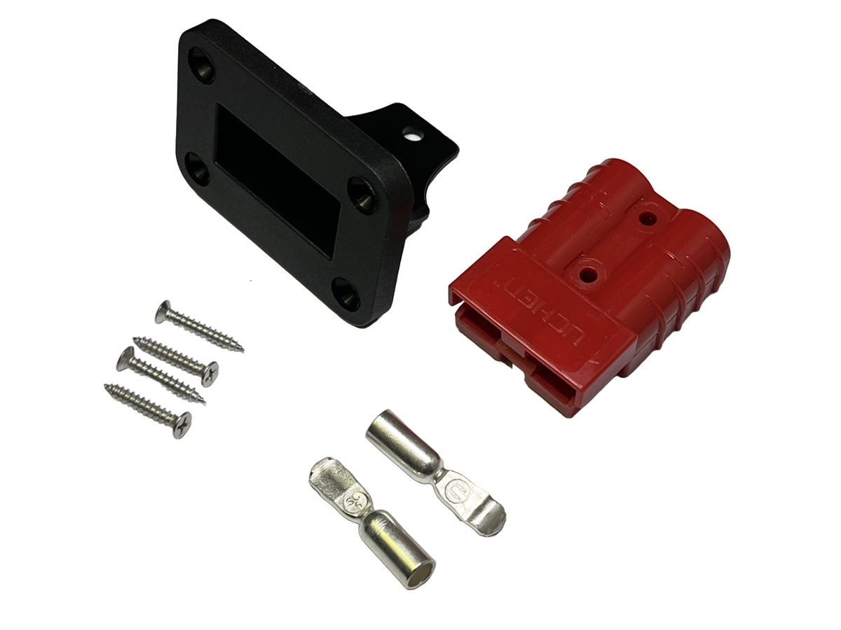 50 Amp Brad Harrison Equivalent Plug with Black Flush Mount Plastic Bracket