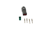 4 way Female Deutsch connector Set with boot - DT04-4P
