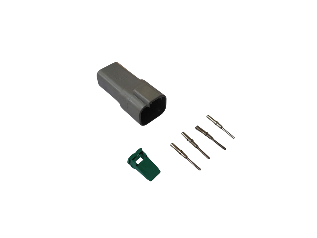 4 way Female Deutsch connector Set with boot - DT04-4P