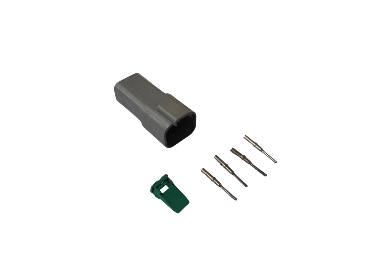4 way Female Deutsch connector Set with boot - DT04-4P