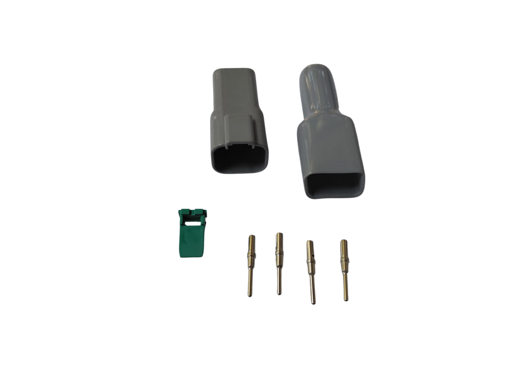 4 way Female Deutsch connector Set with boot - DT04-4P