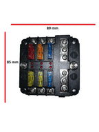 Fuse Box – 1 in and 6 out + Negative bus and LED indicator